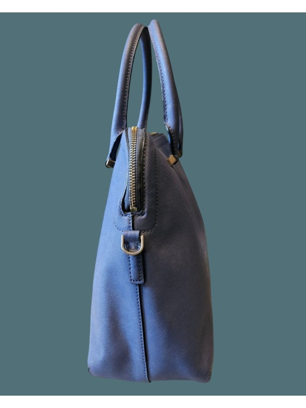 Kate Spade Blue Cameron Street Satchel Crossbody Saffriano Leather Bag - Picture 5 of 16